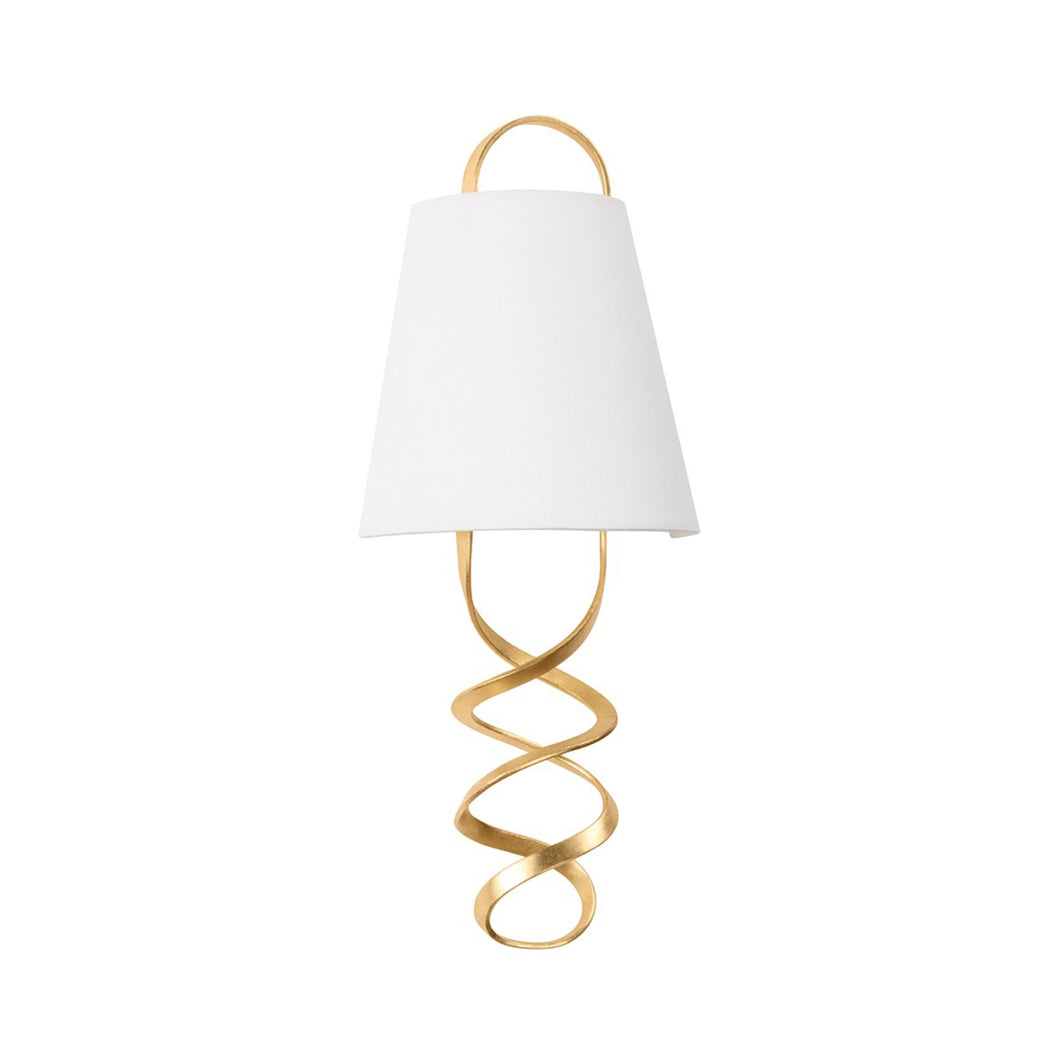 Dota Wall Light in Vintage Gold Leaf.