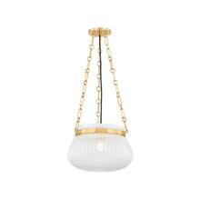 Load image into Gallery viewer, Granby Pendant Light in Aged Brass (Small).
