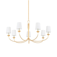 Load image into Gallery viewer, Montpelier Chandelier in Vintage Gold Leaf (7-Light).
