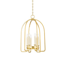 Load image into Gallery viewer, Oakville Pendant Light in Aged Brass (6-Light).
