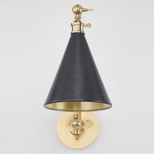 Load image into Gallery viewer, Osterley Swing Arm Wall Light in Detail.
