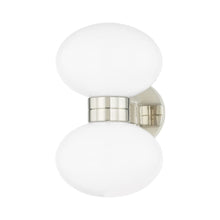 Load image into Gallery viewer, Otsego Wall Light in Polished Nickel.
