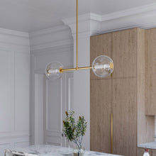 Load image into Gallery viewer, Richford Island LED Pendant Light in living room.
