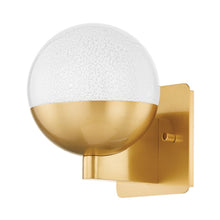 Load image into Gallery viewer, Rochford LED Wall Light in Aged Brass.
