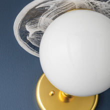 Load image into Gallery viewer, Stampford Wall Light in Detail.
