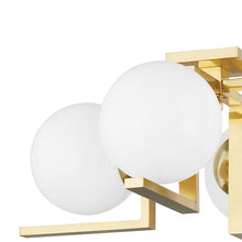 Load image into Gallery viewer, Tanner Semi Flush Mount Ceiling Light in Detail.

