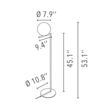 Load image into Gallery viewer, IC Lights Floor Lamp - line drawing.
