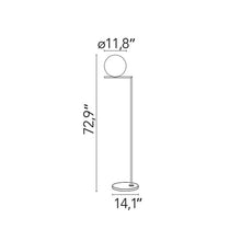 Load image into Gallery viewer, IC Lights Outdoor LED Floor Lamp - line drawing.
