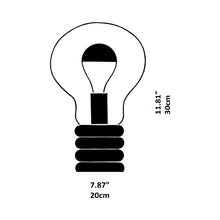 Load image into Gallery viewer, Bulb Table Lamp - line drawing.
