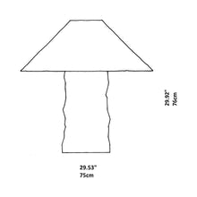 Load image into Gallery viewer, Lampampe Table Lamp - line drawing.

