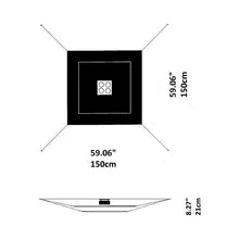 Load image into Gallery viewer, Lil Luxury Semi Flush Mount Ceiling Light - line drawing.
