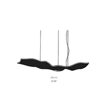Load image into Gallery viewer, Luce Volante LED Pendant Light - line drawing.
