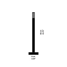 Load image into Gallery viewer, My New Flame LED Table Lamp - line drawing.

