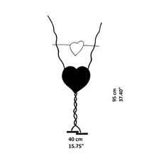 Load image into Gallery viewer, One From The Heart LED Table Lamp - line drawing.
