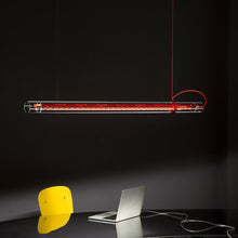Load image into Gallery viewer, Tubular LED Pendant Light in Detail.
