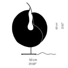 Load image into Gallery viewer, Yoruba Rose LED Table Lamp - line drawing.
