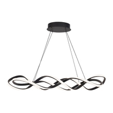 Load image into Gallery viewer, Interlace LED Pendant Light in Black (Oval).
