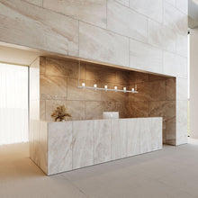 Load image into Gallery viewer, Intervals® LED Linear Suspension Light in hotel.
