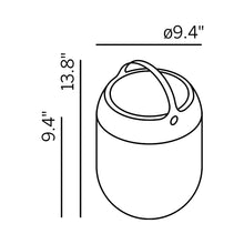 Load image into Gallery viewer, Aqu Outdoor LED Portable Table Lamp - line drawing.
