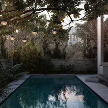 Load image into Gallery viewer, Cherry Bubbls Outdoor LED String Light in Outside Area.
