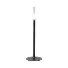 Load image into Gallery viewer, Glim Outdoor LED Portable Table Lamp in Jet Black.
