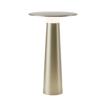 Load image into Gallery viewer, Lix Outdoor LED Portable Table Lamp in True Gold.
