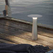 Load image into Gallery viewer, Lix Outdoor LED Portable Table Lamp in Outside Area.
