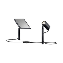 Load image into Gallery viewer, Piek Mini Outdoor LED Solar Portable Path Light in Deep Black.
