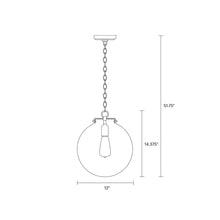 Load image into Gallery viewer, Kate Sphere Pendant Light - line drawing.
