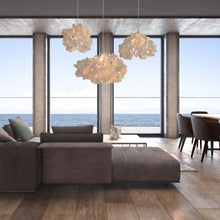 Load image into Gallery viewer, Barnacle Pendant Light in living room.
