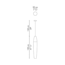 Load image into Gallery viewer, Biba Pendant Light - line drawing.

