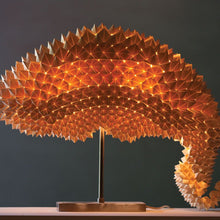 Load image into Gallery viewer, Dragon&#39;s Tail Table Lamp in Detail.
