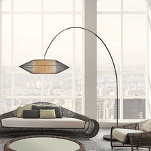 Load image into Gallery viewer, Kai Arc Floor Lamp in living room.
