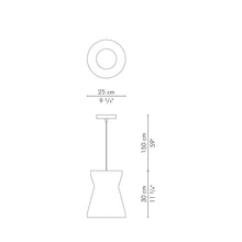 Load image into Gallery viewer, Kai Hara Pendant Light - line drawing.

