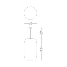 Load image into Gallery viewer, Kai Pendant Light - line drawing.
