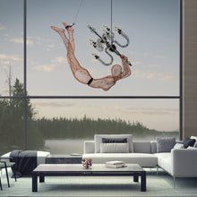 Load image into Gallery viewer, Limbo Chandelier in living room.
