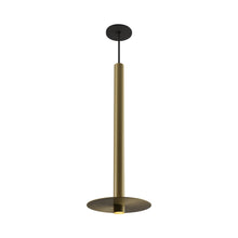 Load image into Gallery viewer, Combi LED Aluminum Pendant Light in Brass/Brass (24-Inch).
