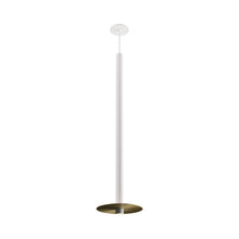 Load image into Gallery viewer, Combi LED Aluminum Pendant Light in Matte White/Brass (36-Inch).
