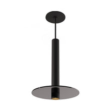 Load image into Gallery viewer, Combi LED Glass Pendant Light in Matte Black/Clear (12-Inch).
