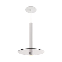 Load image into Gallery viewer, Combi LED Glass Pendant Light in Matte White/Clear (12-Inch).
