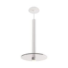Load image into Gallery viewer, Combi LED Glass Pendant Light in Matte White/Clear (16-Inch).
