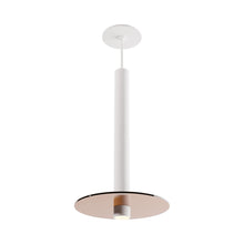 Load image into Gallery viewer, Combi LED Glass Pendant Light in Matte White/Tea Brown (16-Inch).
