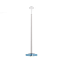 Load image into Gallery viewer, Combi LED Glass Pendant Light in Matte White/Turquiose (36-Inch).
