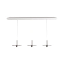 Load image into Gallery viewer, Combi Linear 3 LED Glass Pendant Light in Matte White/Dark Grey(6-Inch).
