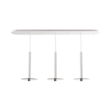 Load image into Gallery viewer, Combi Linear 3 LED Glass Pendant Light in Matte White/Dark Grey(16-Inch).
