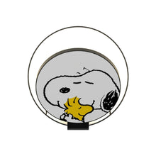 Load image into Gallery viewer, Peanuts Gravy LED Wall Light in Metallic Black (Snoopy Woodstock).
