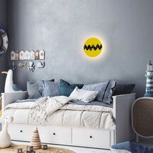 Load image into Gallery viewer, Peanuts Ramen LED Wall Light in bedroom.
