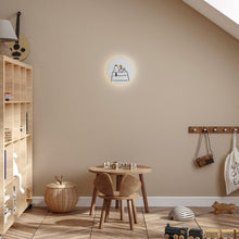 Load image into Gallery viewer, Peanuts Ramen LED Wall Light in bedroom.
