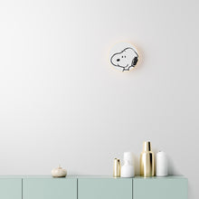 Load image into Gallery viewer, Peanuts Ramen LED Wall Light in living room.
