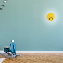 Load image into Gallery viewer, Peanuts Ramen LED Wall Light in living room.
